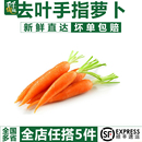 细胡萝卜宝宝辅食沙拉食材 去叶迷你手指萝卜500g 千牛优福