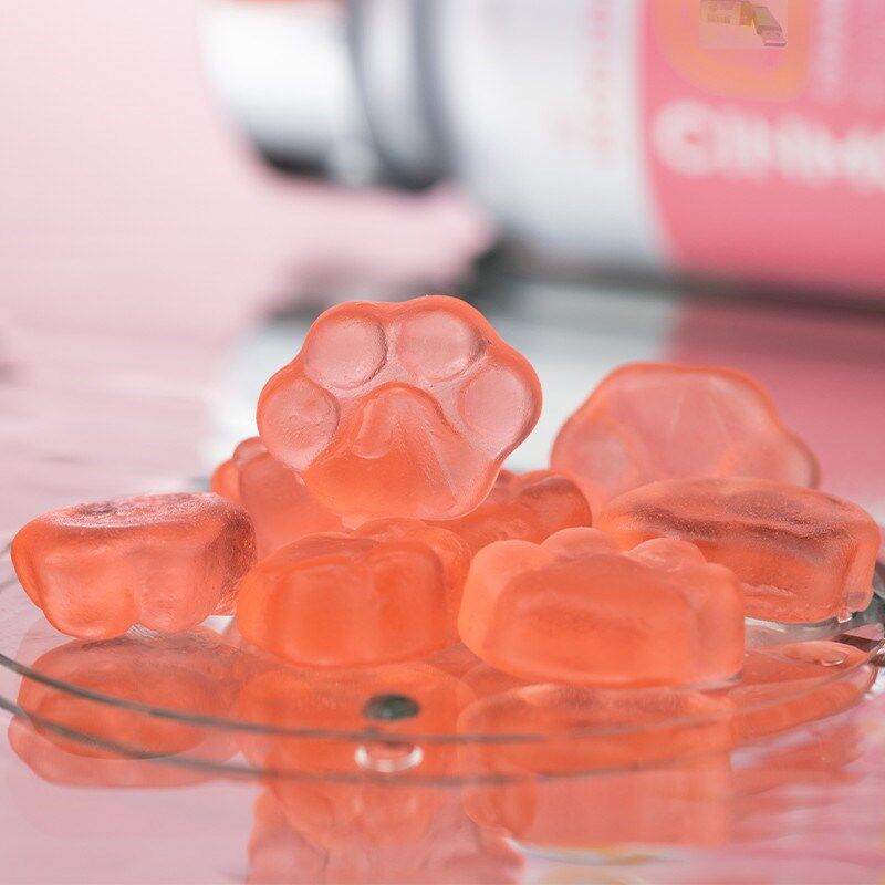 美国Cinmose 养颜软糖 50颗/瓶辛莫斯原装进口蔓越莓X果味胶原蛋