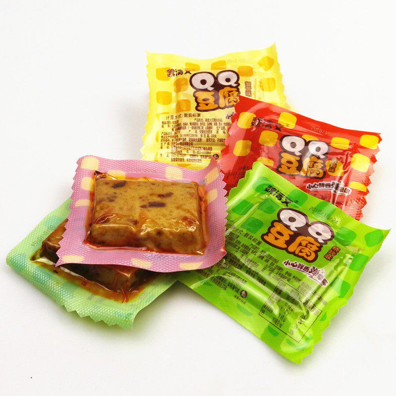 魏清文QQ豆腐蒸i豆干豆制品鱼豆腐多口味休闲零食2.5kg/袋多省包