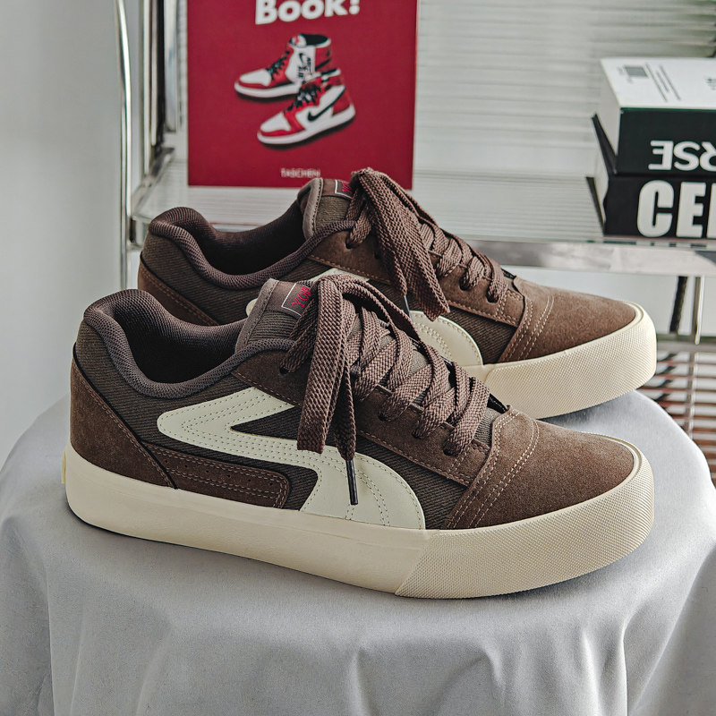 美式复古德训鞋2026男士新款厚底百搭休闲鞋小众设计感学生党板鞋,流行男鞋,休闲板鞋,淘宝优惠券,粉丝福利购,淘宝优惠卷