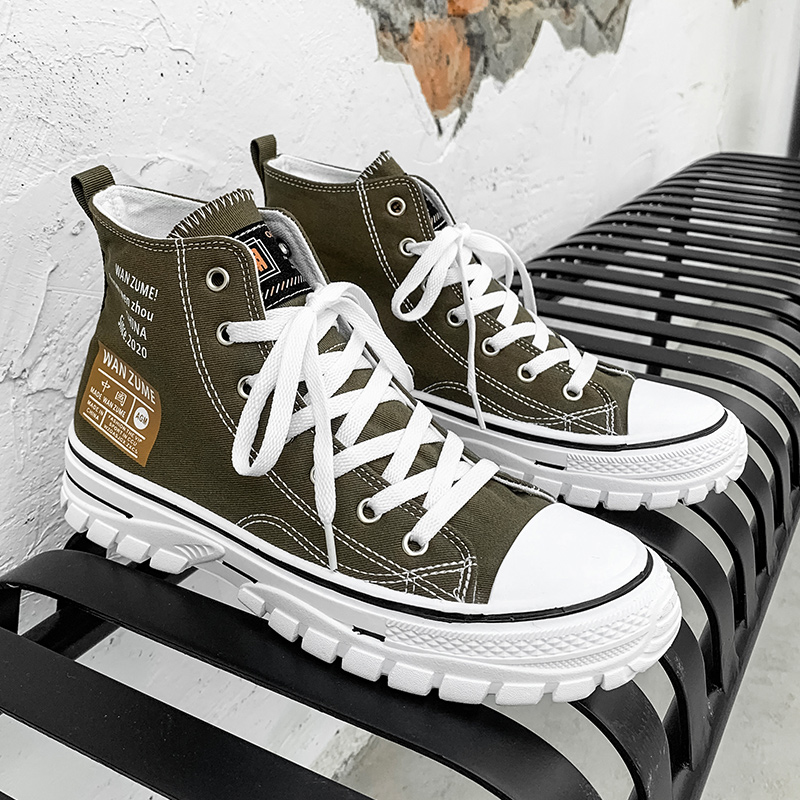 【品牌秒杀】热销爆款高帮帆布鞋