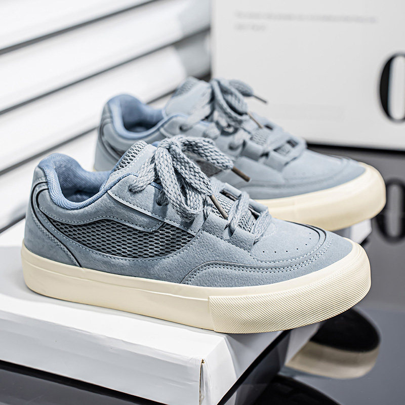 春季街头风复古板鞋男2026新款豹纹拼接网面透气百搭休闲情侣板鞋,流行男鞋,休闲板鞋,淘宝优惠券,粉丝福利购,淘宝优惠卷