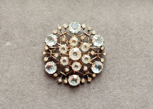 Vintage Eisenberg Original Sterling书本款雪花大胸针