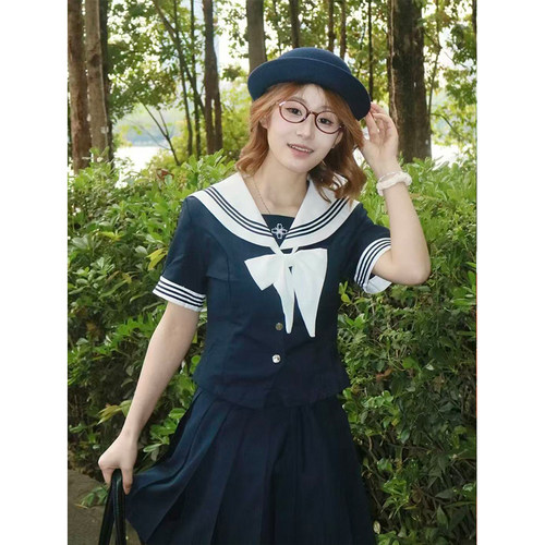 学院风校供感jk制服短袖衬衫上衣2026新款小时夏JK制服百搭JK短裙