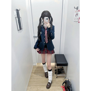 秋冬款JK制服jk学生西装外套套装秋冬开衫学院原创衬衫西服百褶裙