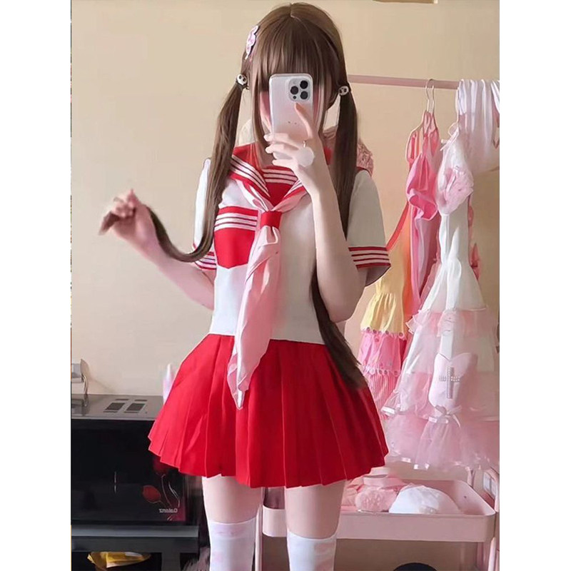 原创新款三本短袖正统jk制服套装水手服正版学院软妹套装