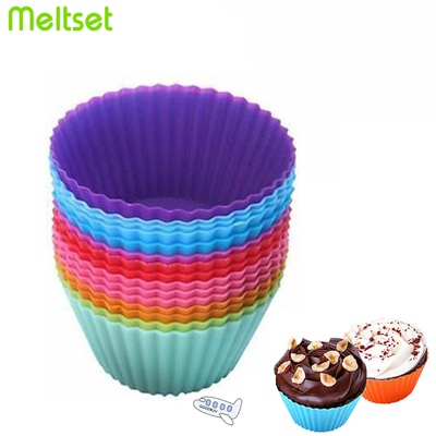 好货12pcs Cupcake Mould Silicone Molds For Baking Egg Tart M