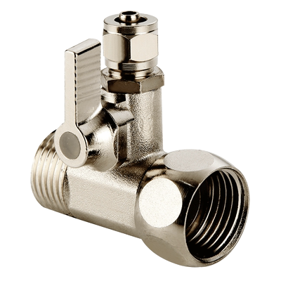 净水器全铜三通转换开关接头