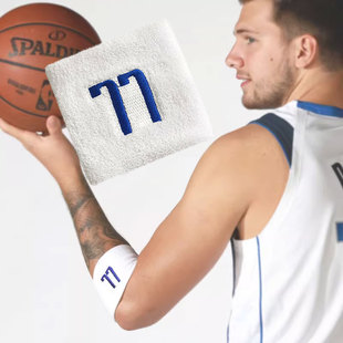 东契奇周边77号篮球腕带打球同款护臂擦汗吸汗弹刺绣护腕儿童护腿