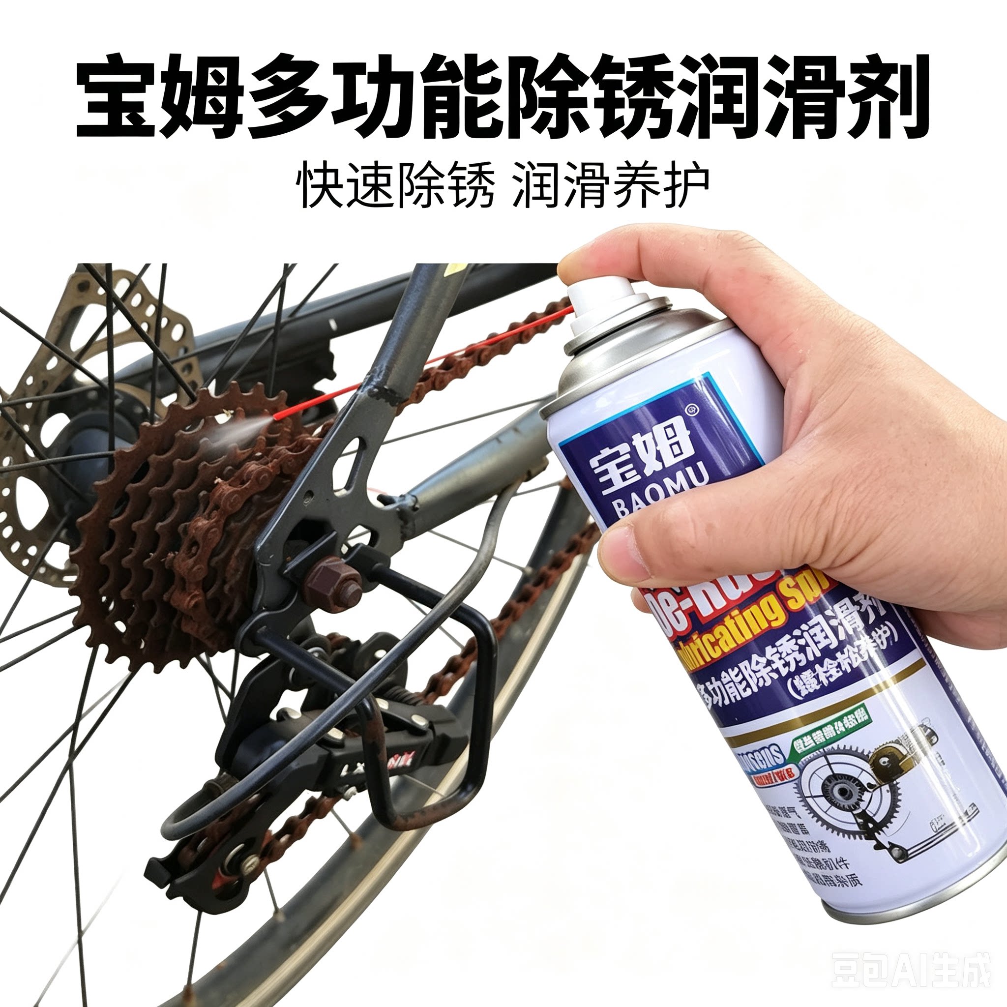 宝姆多功能除锈防锈润滑清洗剂图片