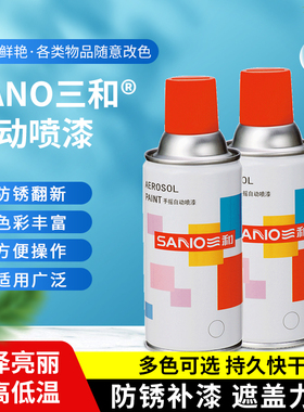 三和手摇自动喷漆自动高光漆墙面轮毂改色红色白色黑色防锈漆底漆