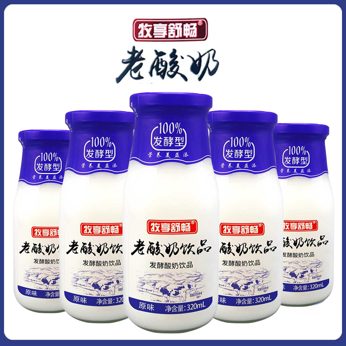 老酸奶原味老牌子风味发酵乳酸奶饮品学生健康营养早餐奶酸奶饮料