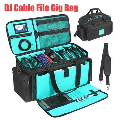 Cable File Gig Bag with Detachable Padded Bottom Dividers