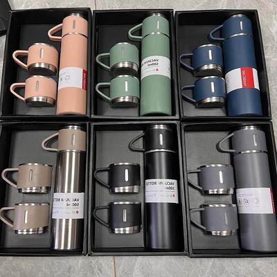 Hot Water Bottle500ML Stainless Steel Vacuum Flask Gift Set