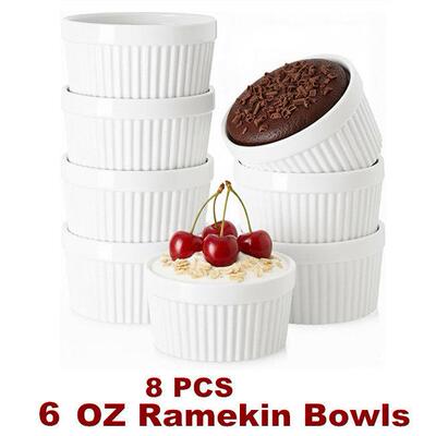 Ramekin Bowls Bakeware Baking Cooking Pudding Custard Cups