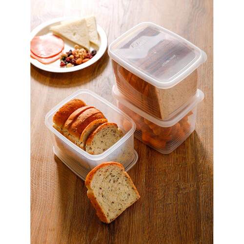 Bread preservation box plastic large toast storage box