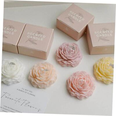 Candle Peony flower modeling gift decoration Mothers Day