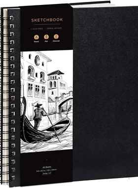 Sketchbook Hardcover – 200GSM Very Thick Paper – Spiral Sk