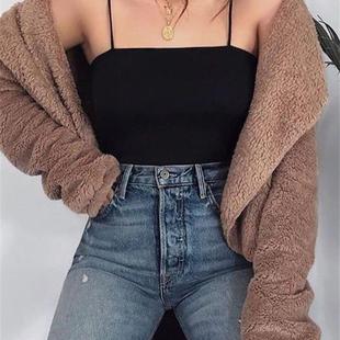 Summer White Camisole Top Bandeau Slim Bra Women Tank Tops