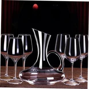 set glasses Red 4goblets glass decanter for wine