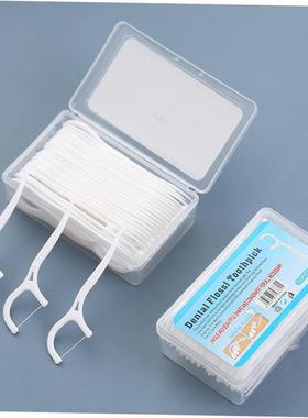 50/100pcs Dental Floss Flosser Picks Toothpicks Teeth Stick