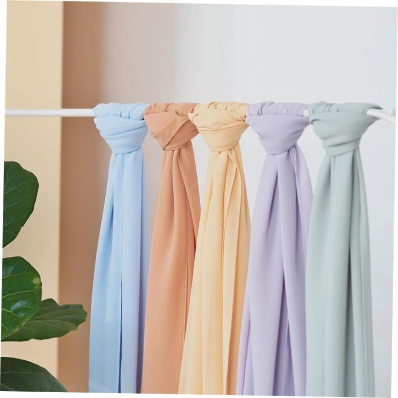 54color solid color chiffon long scarf headscarf Shawl Scarf
