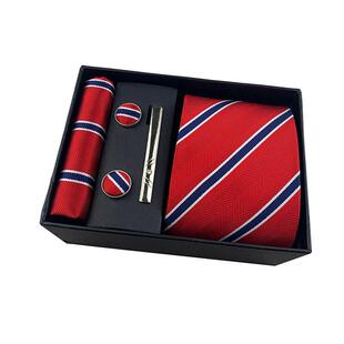 8cm necktie cufflinks Tie clip hanky men suit 4 sets男士领带