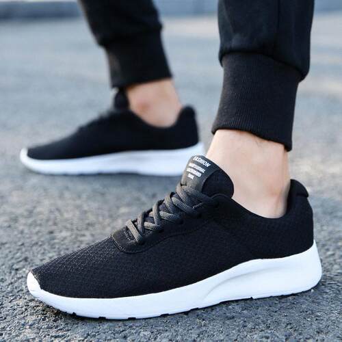 fashion sport black shoes for men summer sneakers man size48