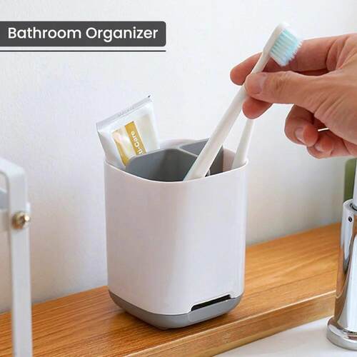 Multifunctional Shower Bathroom Organizer Shelf Toothbrush H