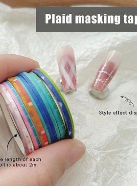 10 Rolls Creative Striping Line Guide Tapes Professional