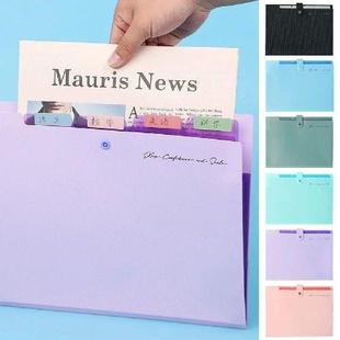 Bag New PVC Stationery Organ Pocket Documents Folder