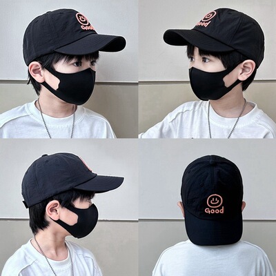 棒球帽宽檐笑脸鸭舌帽速干