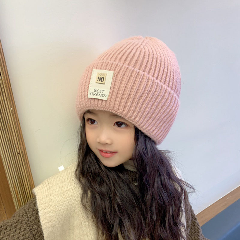 韩版百搭堆堆帽儿童帽子秋冬季