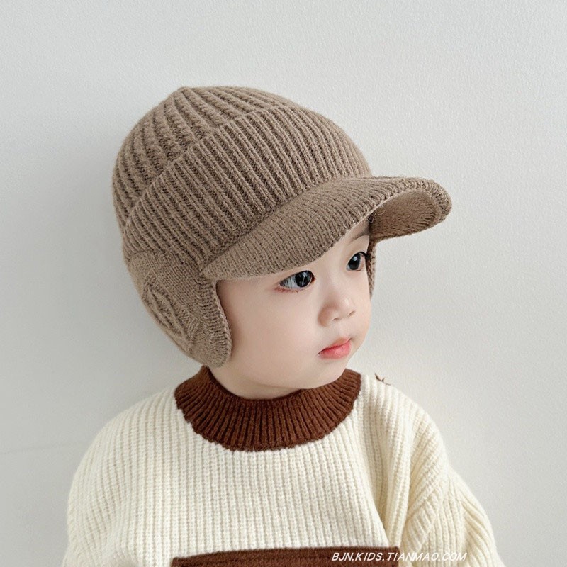 鸭舌帽短檐韩版宝宝鸭舌帽秋冬