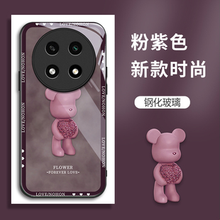 适用OPPOA2pro手机壳PJG110的爱心熊手机套A2pro新款oppo保护套玻璃防摔软壳硅胶男女款网红可爱情侣卡通超薄