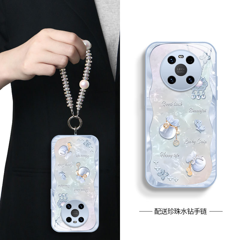 适用华为TD Tech鼎桥M40手机壳TDT-MA01手机套新款玻璃保护套防摔软壳硅胶男女款网红可爱福袋359