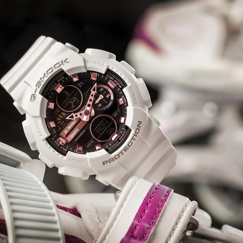 casio卡西欧g-shock独角兽星空粉ins风运动手表女gma-s140m-7a