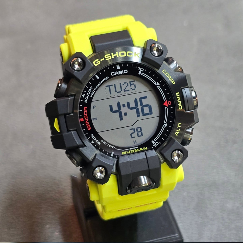 卡西欧MASTER OF G大师系列三重感应GW-9500MRY-1A9救援黄新泥人