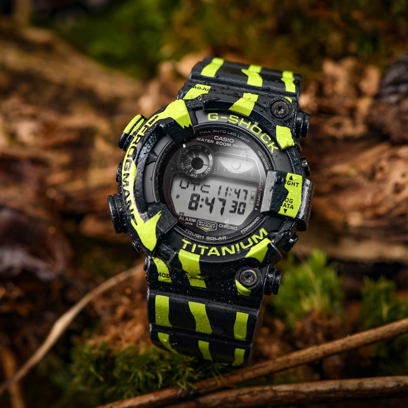 卡西欧西瓜皮蛙人手表G-SHOCK箭毒蛙GW-8200TPF-1运动潜水男表