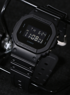 卡西欧小方块g-shock经典酷黑运动手表男DW-5600UBB-1/SK/MS/E/N