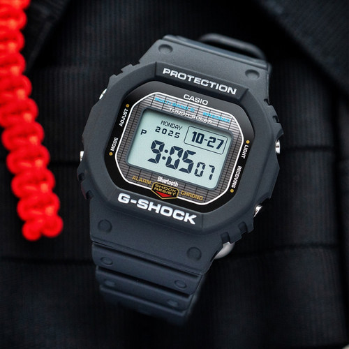 卡西欧新款G-SHOCK太阳能蓝牙电波IMP液晶男腕表 GW-BX5600-1A1