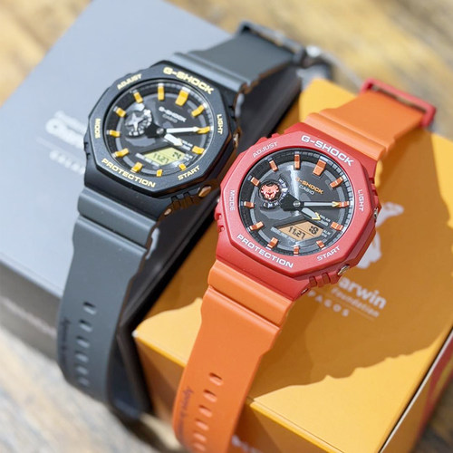 卡西欧G-SHOCK加拉帕戈斯信天翁联名款潮流手表GA-B2100DF-1A/4A
