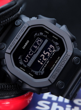 卡西欧巨G大方块G-SHOCK太阳能反显运动防水手表男GX-56BB-1