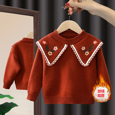 普通毛线毛衣宝宝女童洋气秋冬季