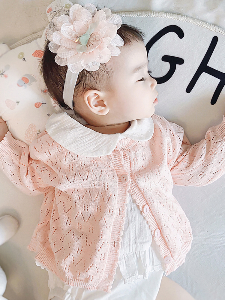 女童毛衣男女宝宝针织衫薄款外套