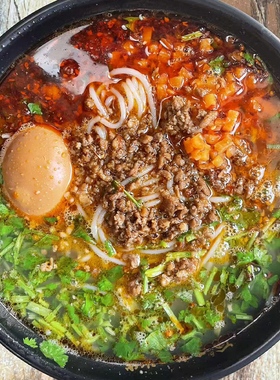 徐州肉酱米线肥汁麻酱过桥米线夜宵充饥早餐速食懒人食品上班族