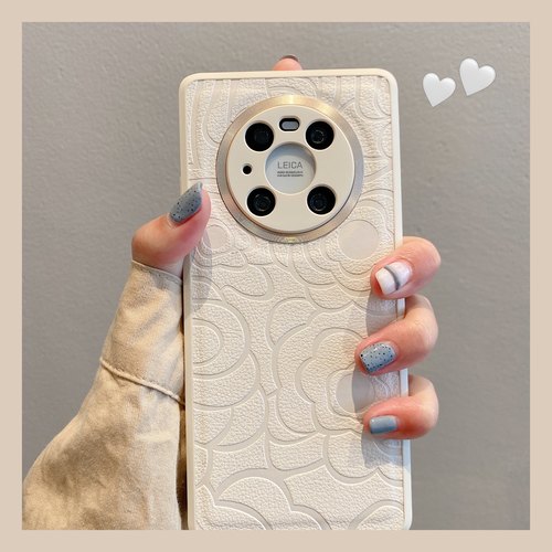 适用华为皮质小清新防摔创意