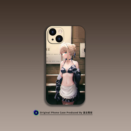 FGO/Fate Saber手机壳适用iPhone17小米15/14华为VIVO动漫艺术OPPO液态硅胶13磁吸MagSafe苹果16ProMax二次元