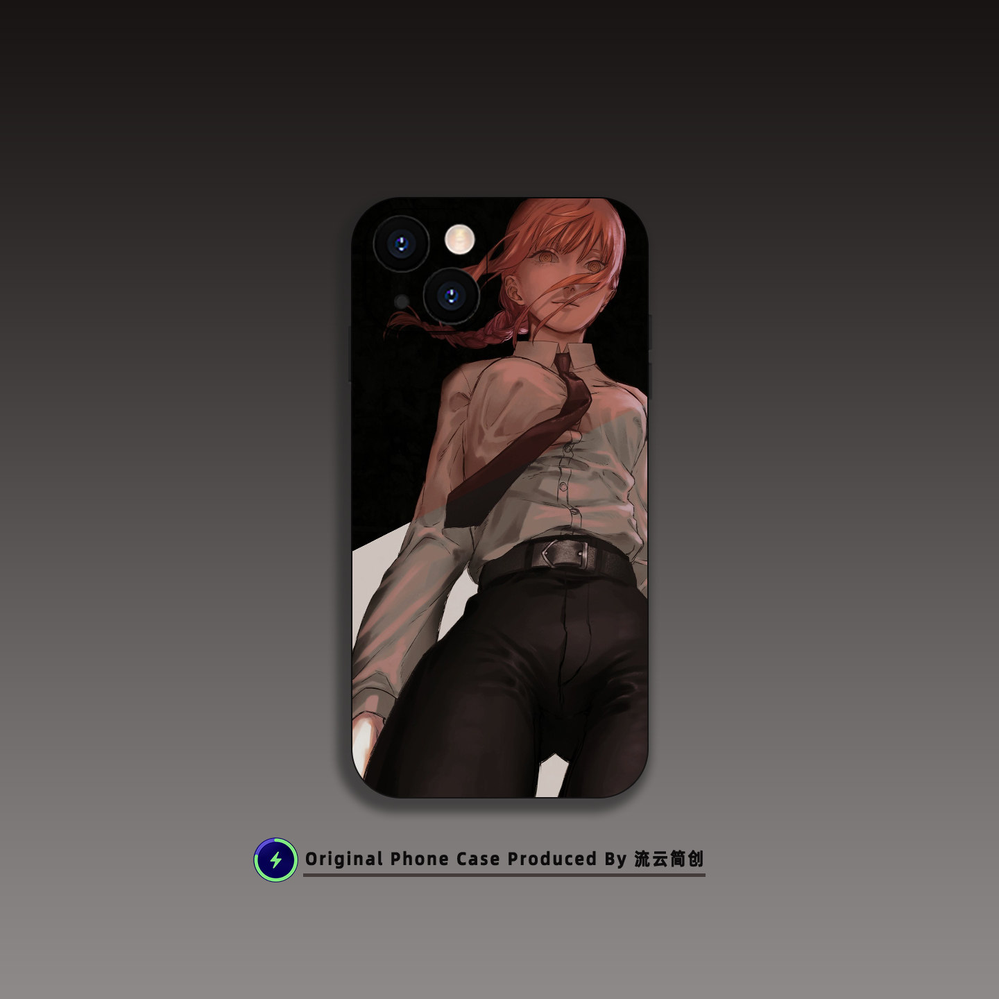 玛奇玛电锯人手机壳适用于苹果16红米K90小米15动漫复古艺术OPPO液态硅胶VIVO华为荣耀Air磁吸iPhone17ProMax