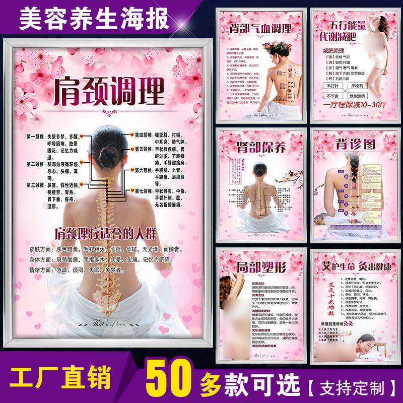 装饰品养生馆会所图片美体背景画
